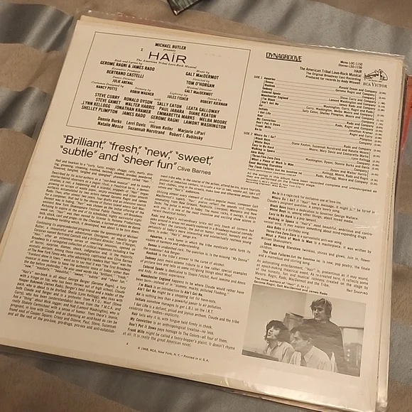 SEALED ORIGINAL BROADWAY HAIR LP - Picture 2 of 5